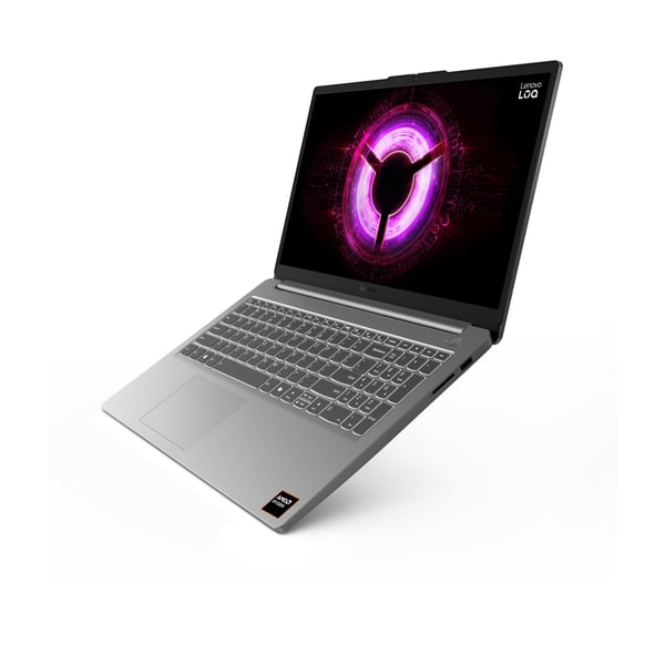 Lenovo LOQ 15ARP10E AMD Ryzen™ 5 150 Laptop 39,6 cm (15.6") Fuld HD 16 GB DDR5-SDRAM 512 GB SSD NVIDIA GeForce RTX 3050 Wi-Fi 6 (802.11ax) Fransk Grå