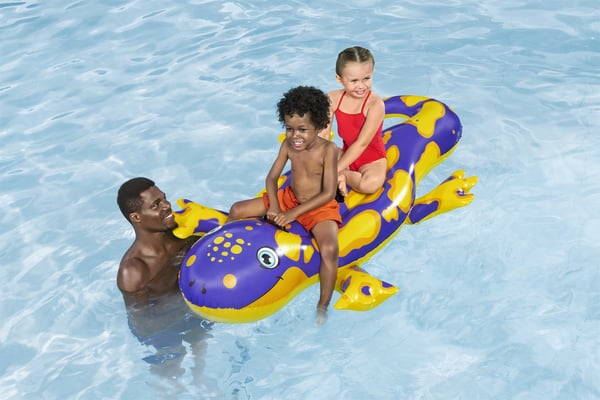 Bestway 41502 pool- och badmadrass Lila, Gul Monokromatiskt Polyvinylklorid (PVC) Sittbadleksak