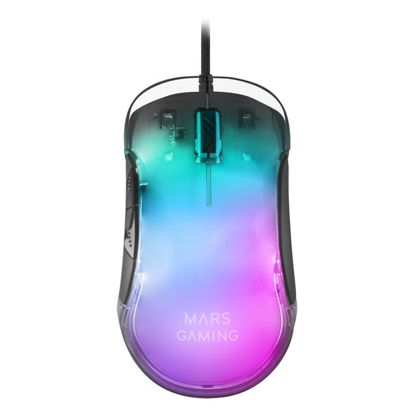 Mars Gaming MMGLOW mus Spil Højre hånd USB Type-A 12800 dpi