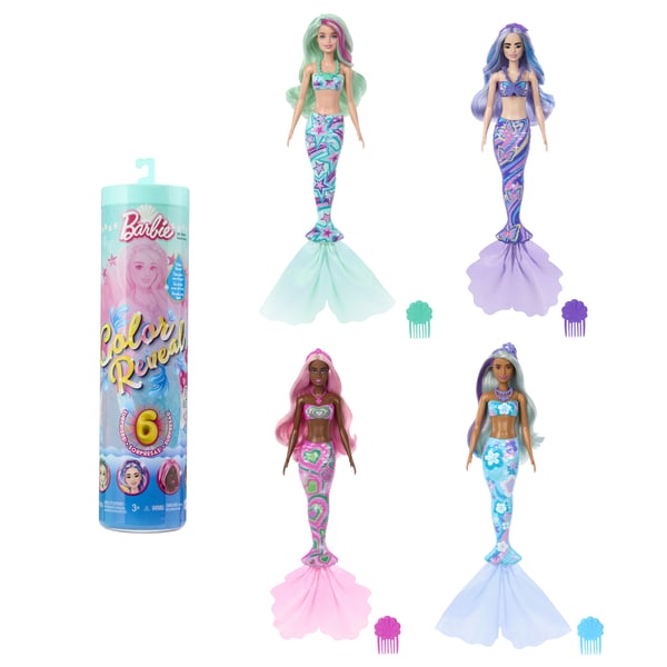 Barbie Color Reveal -nukkevalikoima