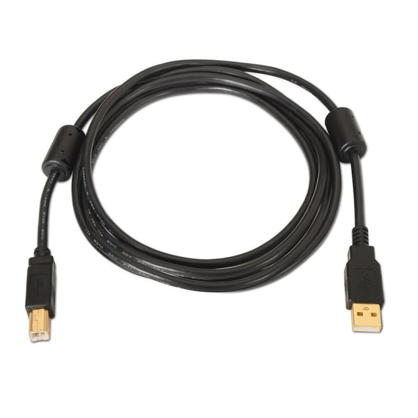 AISENS A101-0009 USB-kabel USB 2.0 2 m USB A USB B Sort