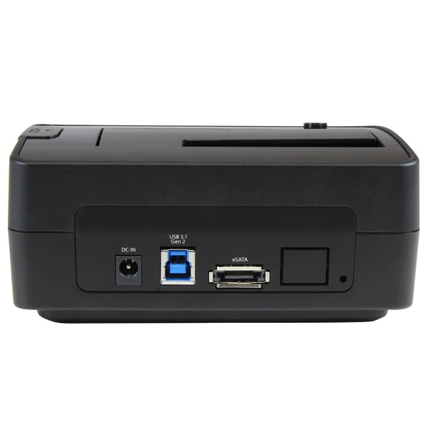 StarTech.com Dockningsstation för USB 3.1-/eSATA- till SATA-hårddiskar med ett fack, USB 3.1-hårddiskdockningsstation (10 Gbps), extern 2,5/3,5 tums SATA III-hårddisk/SSD-dockningsstation, hårddiskfack med toppladdning