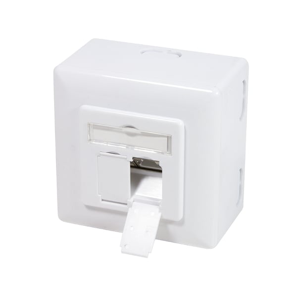 LogiLink NP0039A stikkontakt RJ-45 Metallic, Hvid