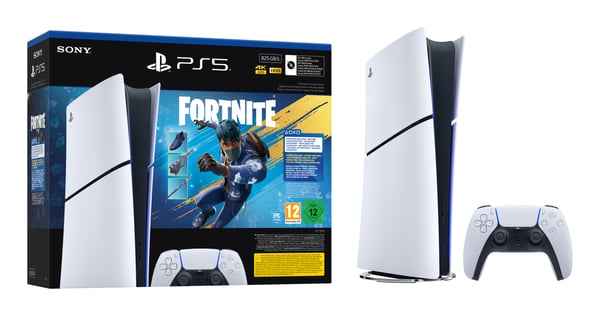 Sony Interactive Entertainment PlayStation 5 Digital Edition - Fortnite Flowering Chaos Bundle 825 GB Wi-Fi Svart, Vit