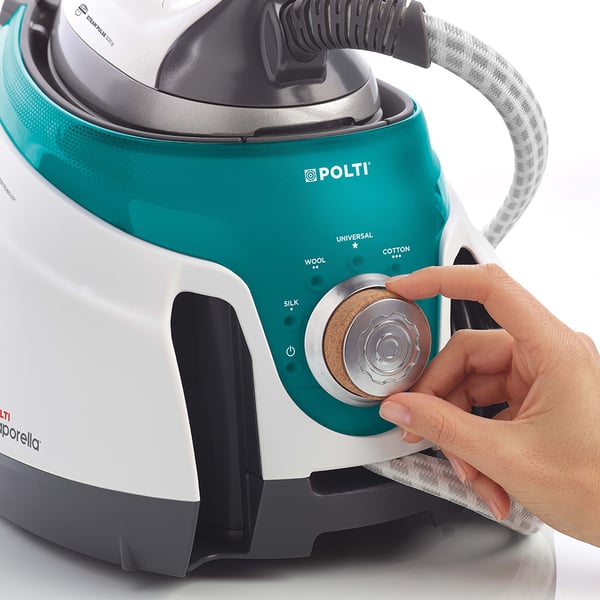 Polti La Vaporella XT100C Ångstrykstation med tryckbehållare 2400 W 1,5 l Aluminiumstryksula Grå, Turkos, Vit