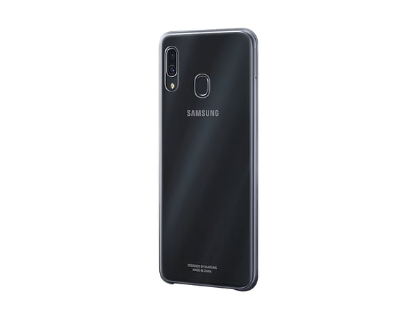 Samsung EF-AA305CBEGWW matkapuhelimen suojakotelo 16,3 cm (6.4") Suojus Musta, Läpinäkyvä