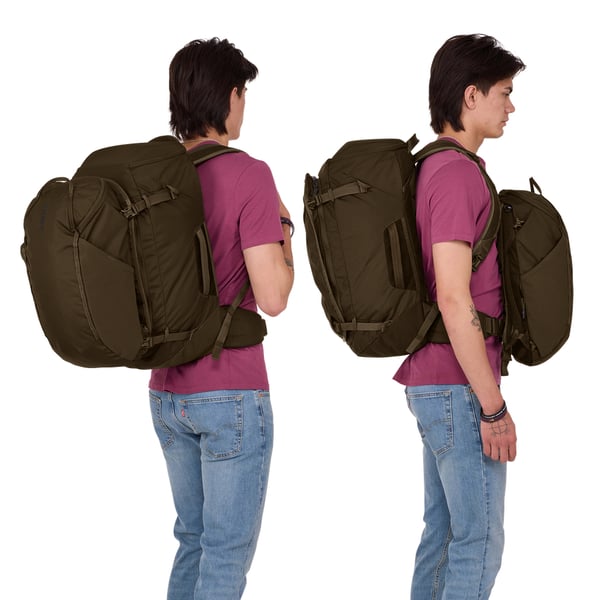 Thule TLPM260 Deep Khaki reppu Matkareppu Polyesteri