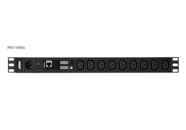 ATEN PE1109G-AT-G strømforsyningsenhed (PDU) 9 AC stikkontakt(er) 1U Sort
