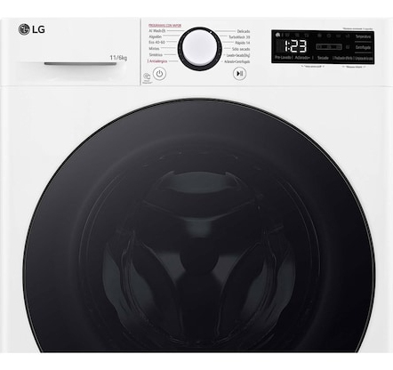 LG F4DR6011AGW vaskemaskine - tørretumbler Fritstående Front-læsning Hvid