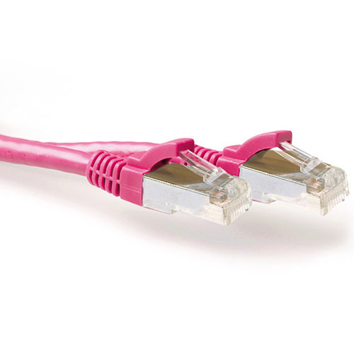 ACT FB2402 netværkskabel Lyserød 2 m Cat6a S/FTP (S-STP)