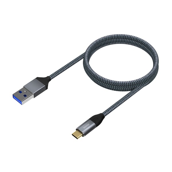 AISENS A107-0631 USB-kabel USB 3.2 Gen 2 (3.1 Gen 2) 1 m USB C USB A 10 Gbit/sek. Grå