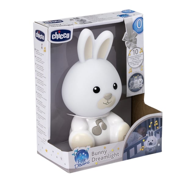 Chicco First Dreams Bunny Dreamlight babynattlampor Fristående Vit LED