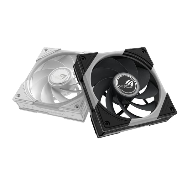 ASUS ROG Eurux GR120 ARGB Reverse Fan - Triple Pack Datorväska 12 cm Svart, Vit 3 styck