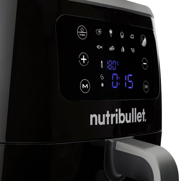 NutriBullet XXL Digital Air Fryer Enkelt 7 L Enkeltstående 1800 W Varmluftsteger Sort