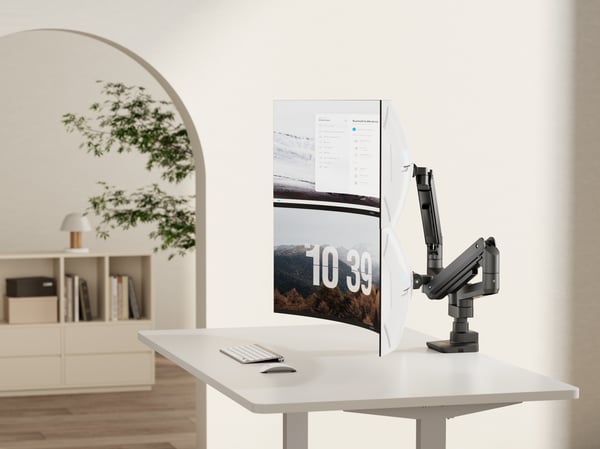 Equip 650182 monitorin kiinnike ja jalusta 88,9 cm (35") Vastaanotto Musta