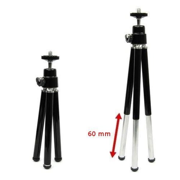 Techly I-TRIPOD-UN kolmijalka Matkapuhelin 3 jalkoja Musta