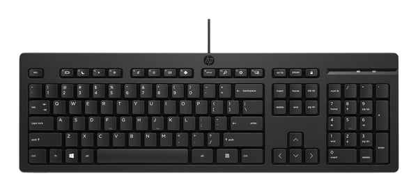 HP 125 Wired Keyboard (Bulk) tastatur Kontor USB Sort