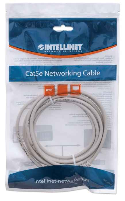 Intellinet 340526 netværkskabel Grå 0,3 m Cat6 U/UTP (UTP) Rund