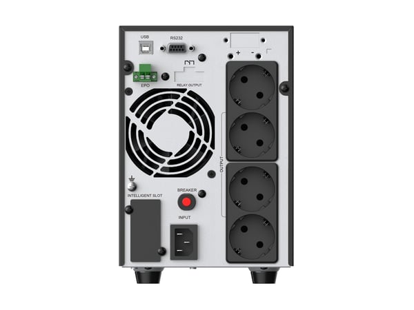 Conceptronic ZEUS52ES2K UPS-enhed Dobbeltkonvertering (online) 2 kVA 1800 W 4 AC stikkontakt(er)