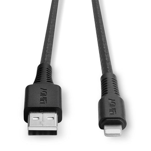 Lindy 31292 Lightning kabel 2 m Sort