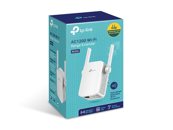 TP-Link RE305 verkkolaajennin Verkkotoistin Valkoinen 10, 100 Mbit/s