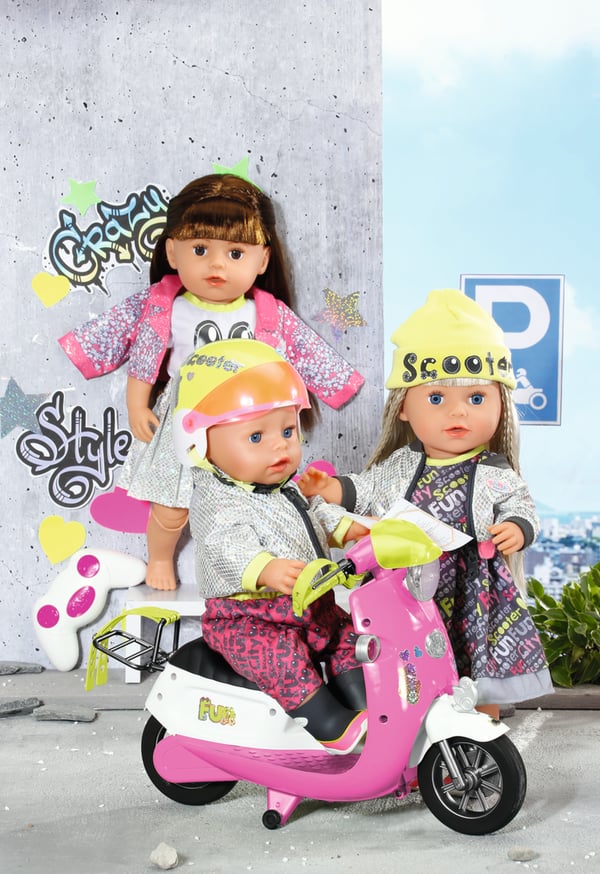 BABY born City Deluxe Scooter Combo Dockskoter