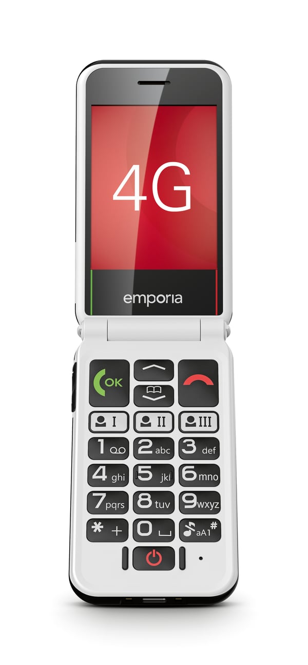 Emporia SIMPLICITYglam.4G 7,11 cm (2.8") 106 g Sort Senior telefon