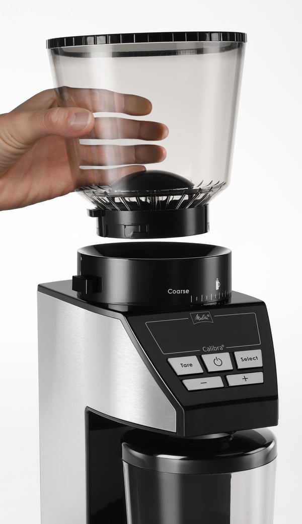 Melitta 1027-01 160 W Musta, Ruostumaton teräs