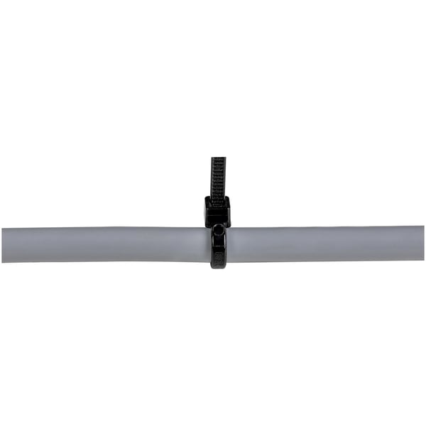 StarTech.com 1000-pack 6" (15 cm) buntband - 1/8" (3,6 mm) breda, 1-3/8" (39 mm) buntdiameter, 40 lb (18 kg) draghållfasthet, självlåsande nylonbuntband med böjd spets, UL-godkända, svarta - TAA