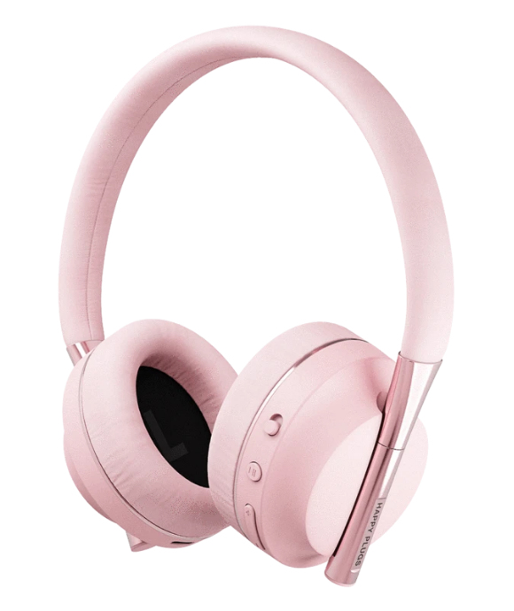 Happy Plugs PLAY Headset Kabel & trådløs USB Type-C Bluetooth Lyserød guld