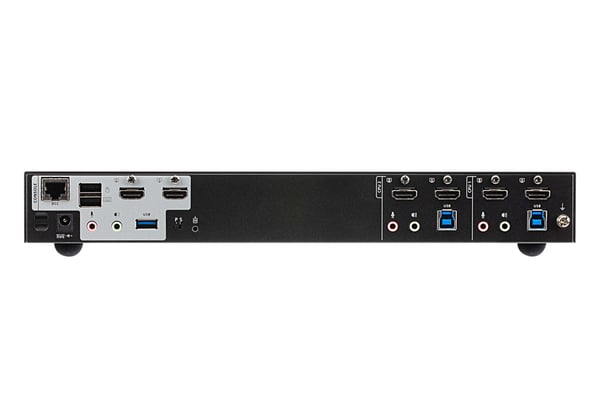 ATEN 2-portars USB 3.0 4K HDMI dubbelvisningsenhet KVMP™-switch