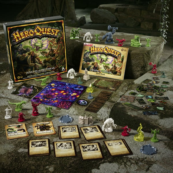 Hasbro Gaming Avalon Hill HeroQuest Jungles of Delthrak Quest Pack Udvidelsespakker til brætspil Rejser/eventyr