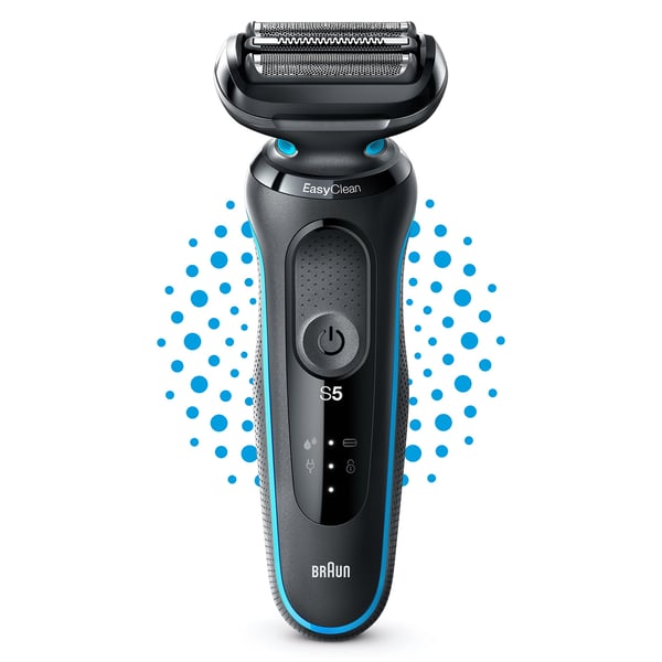 Braun Series 5 51-M1000s Folierakapparat Svart, Blå