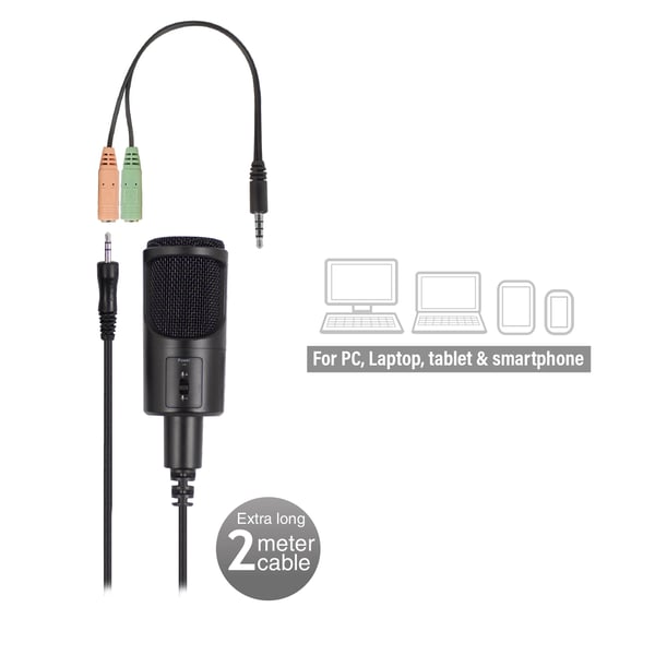 Ewent EW3552 mikrofon Sort Pc-mikrofon