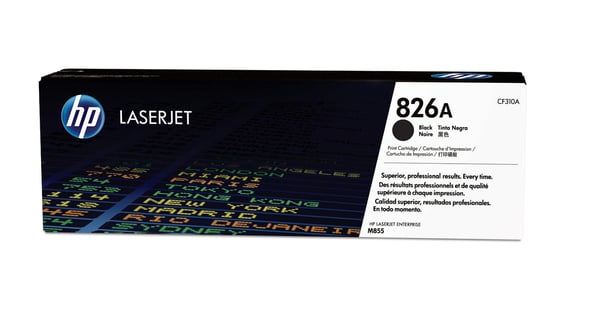 HP Original 826A LaserJet-tonerpatron, sort