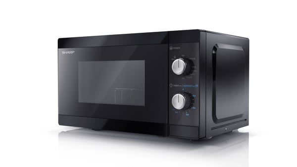 Sharp YC-MG01E-B mikrovågsugn Svart Kombinationsmikrovågsugn Bänkdiskmaskin 20 l 800 W