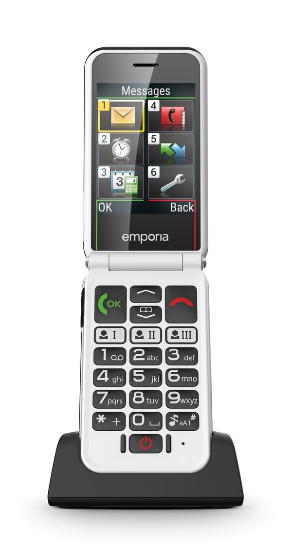 Emporia SIMPLICITYglam.4G 7,11 cm (2.8") 106 g Sort Senior telefon