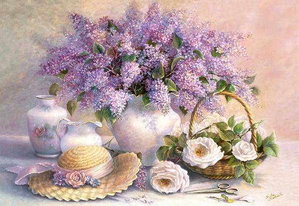 Castorland Flower Day, Trisha Hardwick 1000 pcs Kuviopalapeli 1000 kpl Kasvisto