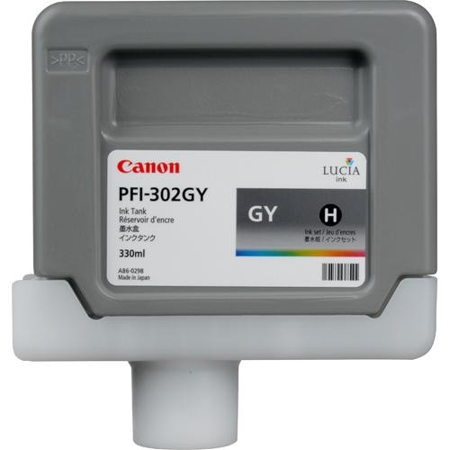Canon PFI-302GY mustekasetti Alkuperäinen Harmaa