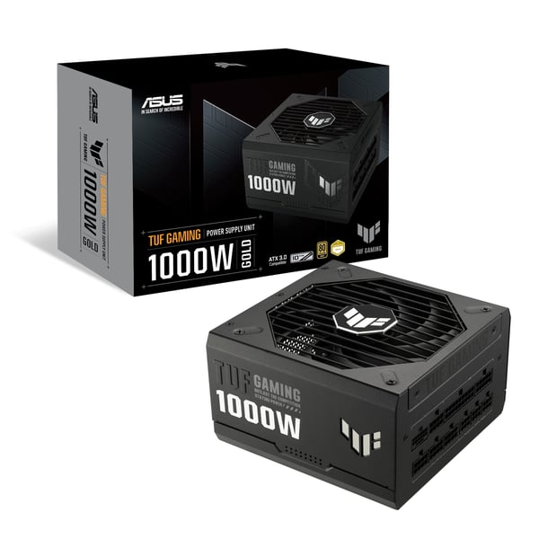 ASUS TUF Gaming 1000W Gold strömförsörjningsenheter 20+4 pin ATX ATX Svart