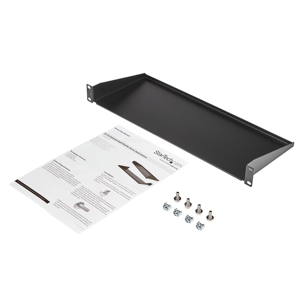 StarTech.com 1U Server Rack Kabinet Hylde, 7in Dyb Fast Cantilever Bakke, Rackmonteret Hylde til 19\" A