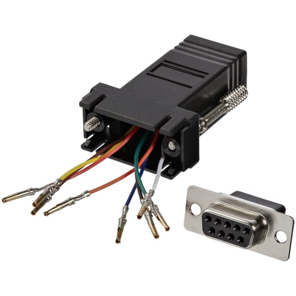 StarTech.com DB9 till RJ45 Modulär Adapter - Ho/Ho - Seriell Adapter - DB-9 (H)