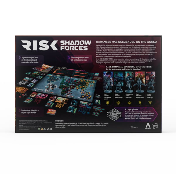 Avalon Hill Risk Shadow Forces Lautapeli Strategia