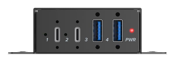 InLine 35396H gränssnittshubbar USB 3.2 Gen 1 (3.1 Gen 1) Type-C 5000 Mbit/s Svart