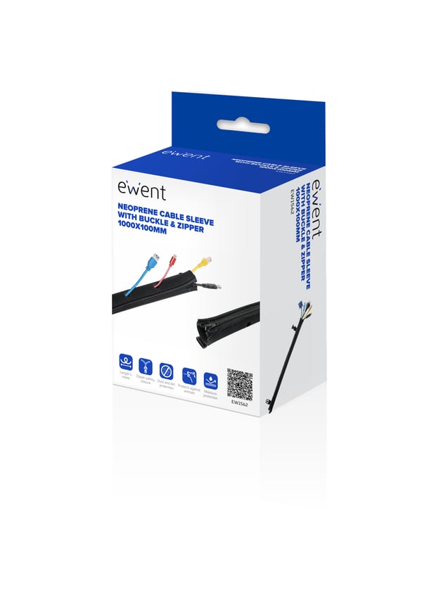 Ewent EW1562 kabelorganisator Universel Kabelmuffe Sort 1 stk