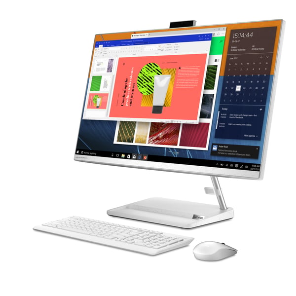 Lenovo IdeaCentre AIO 3 27ALC6 AMD Ryzen™ 5 7430U 68,6 cm (27") 1920 x 1080 pixel All-in-One PC 16 GB DDR4-SDRAM 512 GB SSD Windows 11 Home Wi-Fi 6 (802.11ax) Hvid