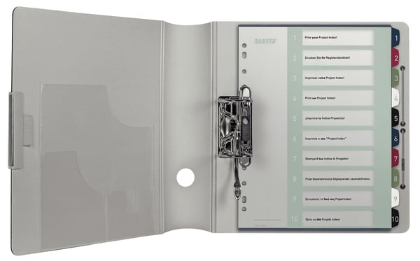 Leitz 12370000 faneskiller Numerisk faneindeks Polypropylen (PP) Flerfarvet