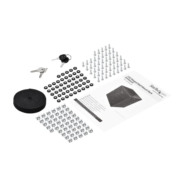 StarTech.com RK1232WALHM stativ 12U Vægmonteret stativ Sort