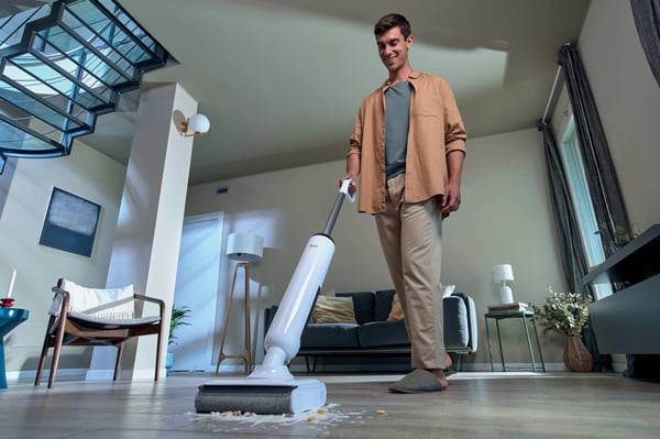 Hoover HW400 011 Pystyimuri Akku Kuiva ja märkä Pussiton 0,55 L 220 W Valkoinen