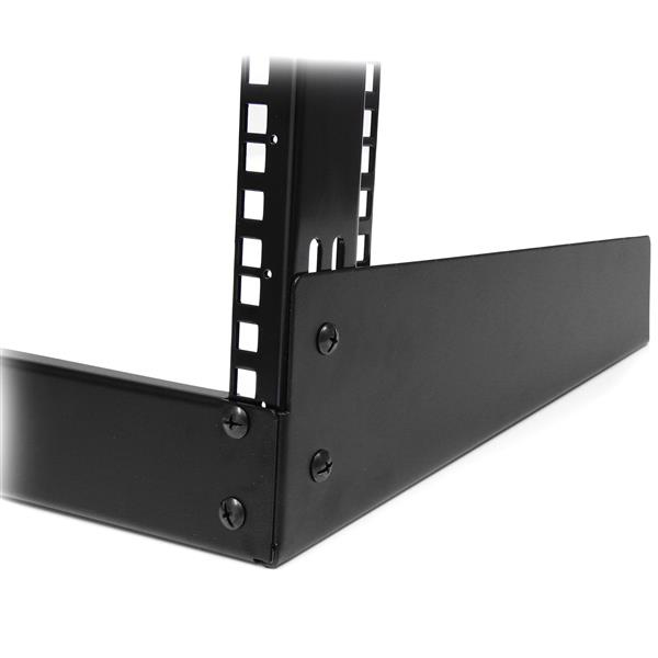 StarTech.com 12 HE 19\" Desktop 2-stolpet åben ramme rack - Skab åben ramme - Sort - 12U -